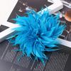Elegant Flower Lapel Pins Multicolor Feather Badge Feather Corsage Brooches  Jewelry Accessories