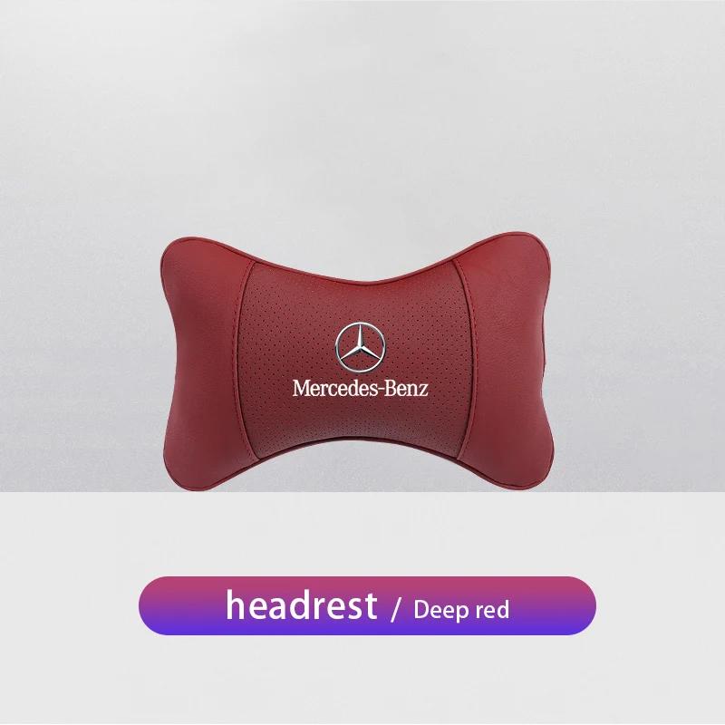 GLC GLB 1Pcs Car Interior Headrest Seat Head Support Neck Pillow For Mercedes Benz AMG W204 W205 W203 W211 W212 W213 W201 W210