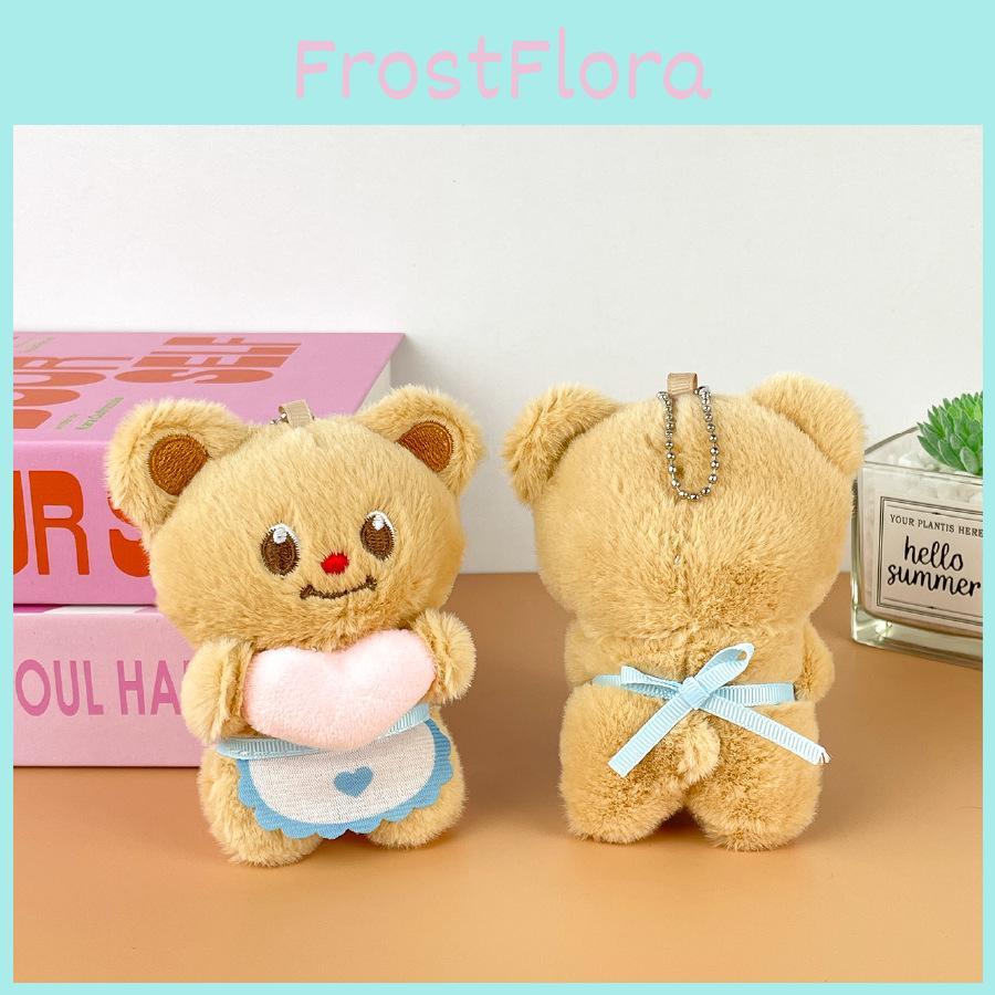 Butter Bear Plush Stuffed Animal Keychain With Pp Cotton Filling For Backpack Decor Gift