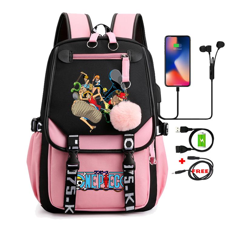 Цельный аниме Nezuko Kawaii, школьная сумка с героями мультфильмов для сумок, манга для путешествий, повседневные сумки для книг для девочек, рюкзак большой вместимости для взрослых