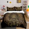Golden scarab with hieroglyphs. Bedding sets Duvet cover sets Duvet covers Pillowcases(1 * Duvet Cover 2 * Pillowcases without duvet insert)