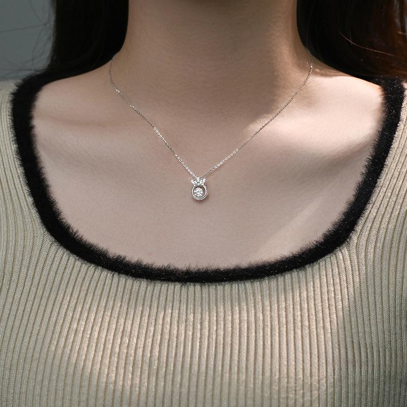 Динамичное ожерелье из циркония, легкая роскошь, компактное, изысканное, универсальное, цепочка на ключицу, нишевый дизайн, украшение на шею