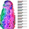 Portable Folding Hair Chalk Comb Temporary Hair Color Dye Halloween Christmas Cosplay Party Disposable Washable Hair Chalk Brush