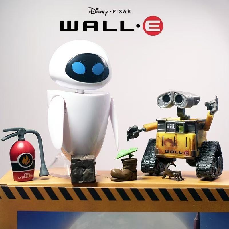 Милая мультяшная фигурка WALL-E EVE, модель, игрушки для детей, коллекционные украшения, подарки на день рождения для пар