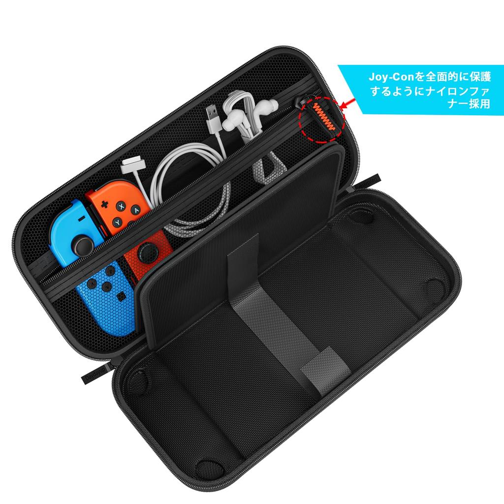 With OLED OLED Protective Storage Nylon Full Large Holds 20 Game Travel Carrying Small Item Convenient To Carry [Compatible Switch/Switch Models]