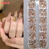 Mix 3D Nail Rhinestones 12 Grids Crystal Diamonds For Nail Art Mini Glitter Diamonds Decorative DIY Nail Art Accessories