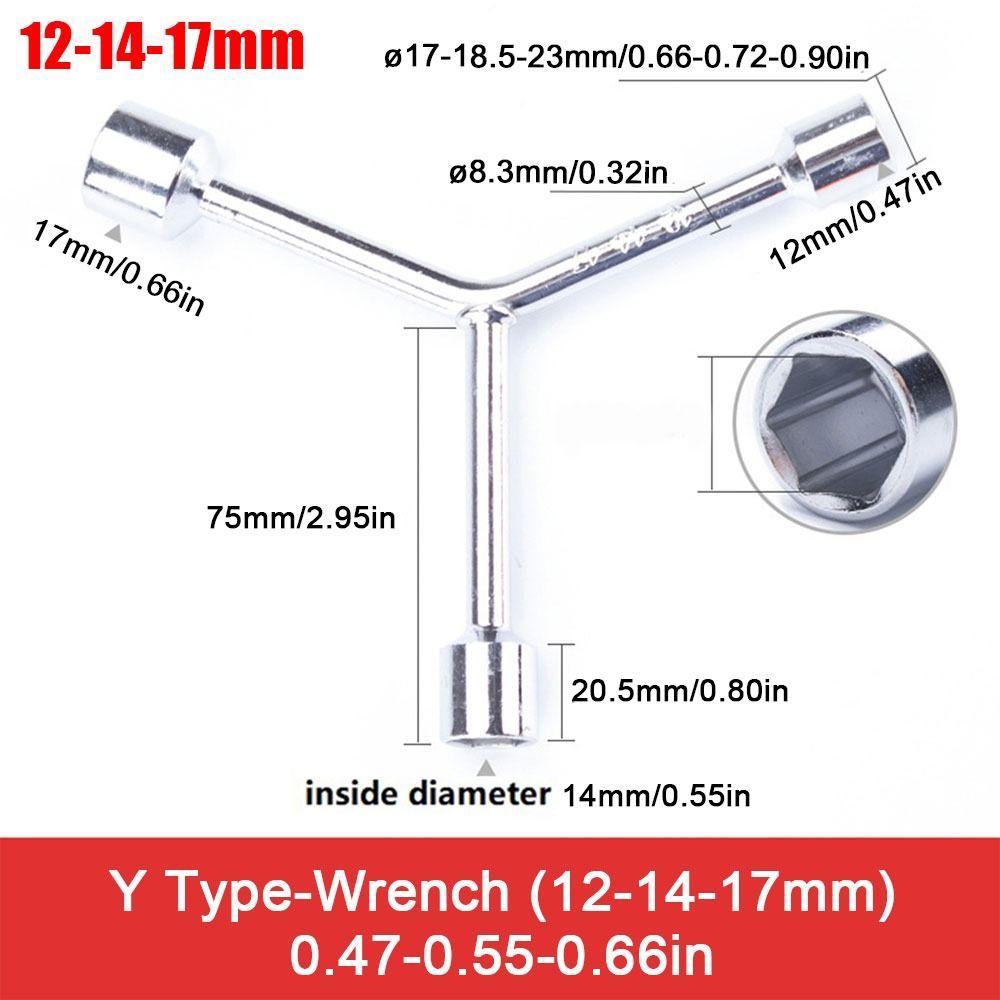 1 шт. хром-ванадиевая сталь треугольный торцевой ключ велосипедный трехвилочный ключ Y-образный гаечный ключ