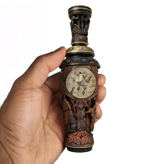 Ручная утиная свистулька для охоты, портативная, ручной работы, деревянная, реалистичный звук, для охоты на водоплавающих птиц, ворону, животное, привлекающая свистулька