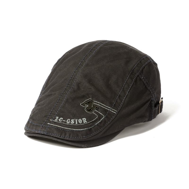 Мужская хлопковая кепка с утиным язычком в британском стиле, ретро-берет для отдыха, Ms. Шляпа