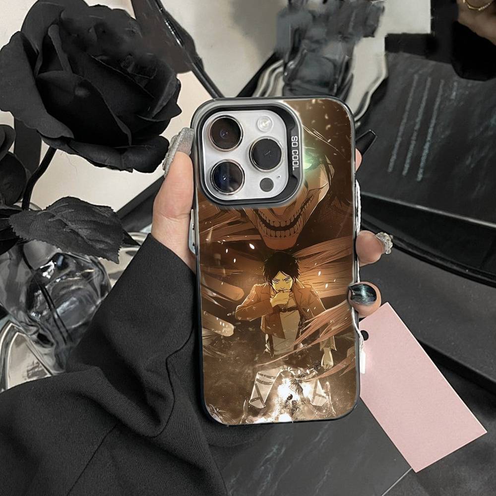 Чехол для телефона Attack On Titan Леви Аккерман Для IPhone 16 17 15 14 12 13 Pro Max Черный Цвет Ударопрочный Чехол