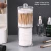 Transparent Cotton Swab Makeup Pad Dispenser Storage Box Multifunctional Bathroom Cosmetics Storage Box Cotton Round Holders