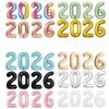 2026 Цифровые фольгированные шары С Новым годом Вечеринка Украшение Реквизит для фотобудки Принадлежности Рождественский домашний декор Navidad 2026