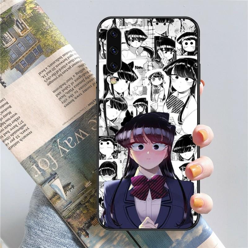 Komi-San Anime Phone Case For Samsung Note 9 10 20 Plus Pro Ultra J6 J5 J7 J8 Soft Black Phone Cover