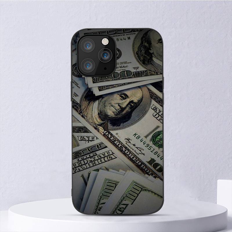 Чехол для телефона с долларами и деньгами для Iphone 11 12 Mini 13 14 Pro Xs Max X 8 7 6s Plus 5 Se Xr Shell