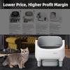 Hot promotion 11L Large Capacity Smart App Control Open-top Automatic cat - Box Basin with Dual Safety Sensors Self Cleaning