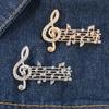 Coat Collar Pin Sax Korean Style Badge Musical Instruments Brooch Women Brooch Music Score Brooch