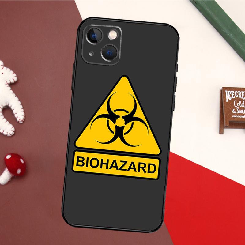 Чехол-логотип со знаком биоопасности для iPhone 14 Pro Max 16 15 11 12 13 17 Pro Max mini 15 16 Plus 16e 17 Air Задняя крышка