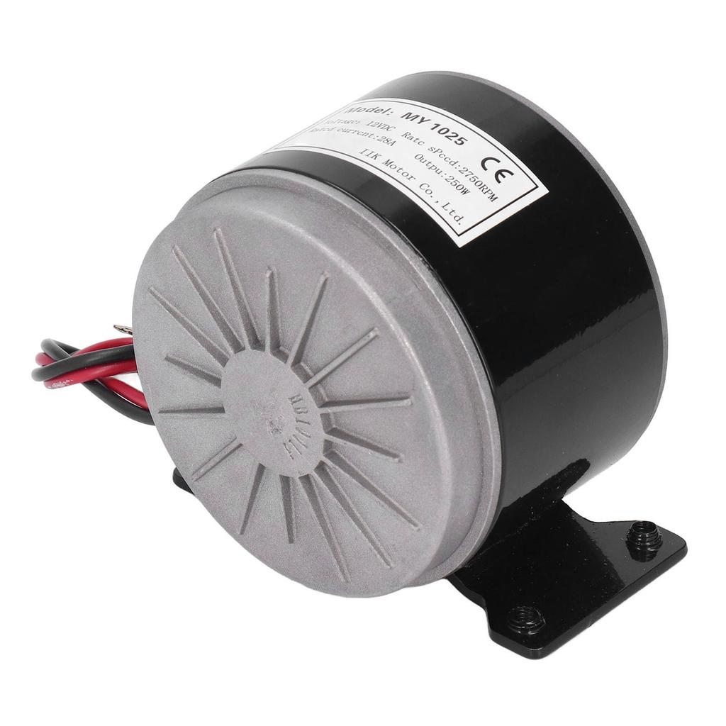 MY1025 12 В 250 Вт высокоскоростной щеточный двигатель постоянного тока 2750 об/мин высокоэффективный алюминиевый электродвигатель постоянного тока для