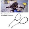 2 pcs Set Motorcycle Black l bar & R Bar Retro Side Rearview Mirror 10mm