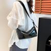 Solid Simple Color Women Casual Pu Leather Shoulder Bag For Daily And Commuting