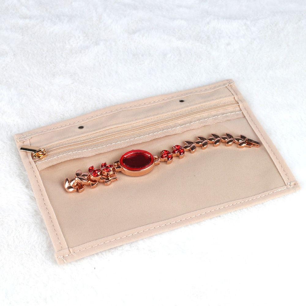 Transparent Velvet Jewelry Packing Bag Bracelet Rings Jewelry Organizer Outdoors
