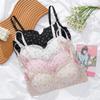 Цветочный беспроводной бюстгальтер в японском стиле: Тонкое, дышащее и удобное нижнее белье для сна для маленькой груди