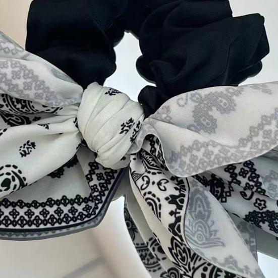 Женские заколки-краб с бантом, двухсторонние заколки для волос с узором в виде ореха кешью, большие заколки-банты для длинных и коротких волос, аксессуары