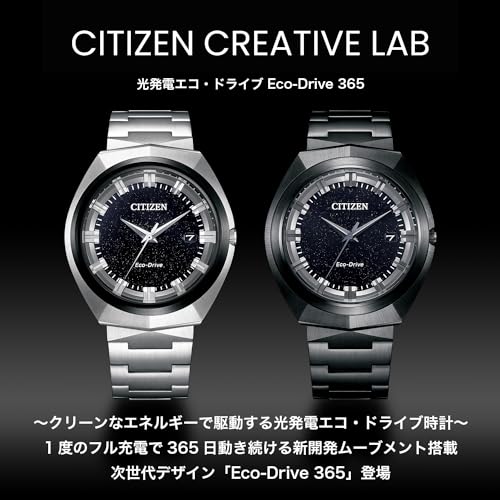Citizen Часы CITIZEN CREATIVE LAB Photovoltaic Eco Drive 365 Водонепроницаемые BN1015-52E Мужские Черные