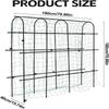 Garden Cucumber Trellis Large Metal Trellis Detachable Climbing Arch Plants Support Outdoor U-Frame Trellis for Climbing Plant