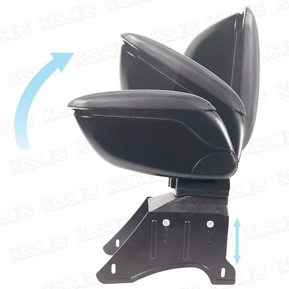 Кожаный подлокотник-консоль для легких стандартных и универсальных автомобилей, автомобилей, грузовиков, черный,