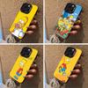 Симпсоны-Забавный Мультяшный Чехол Для Телефона Для iPhone 17,16,15,14,13,12,11 Plus Pro Max Цветной Серебристый Чехол Для Телефона