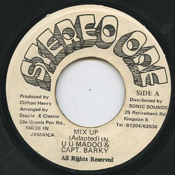 7inch Record U.U. MADOO / CAPTAIN BARKEY - Mix Up NONE Stereo One Jamaica Reggae, Ska & Dub Used