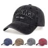 New Korean Chicago Embroidery Baseball Cap for Men Women Vintage Wash Cowboy Hat for Women Casual Couple Outdoor Sport Cap