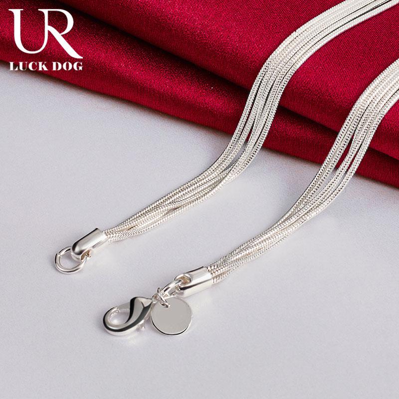 Ожерелье из стерлингового серебра 925 пробы с цепочкой-змейкой и бабочкой, модные свадебные украшения