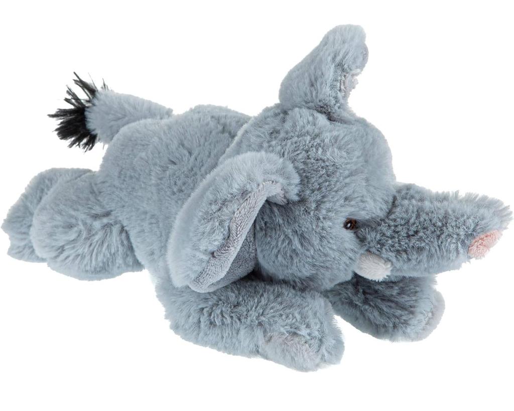 Мягкая плюшевая игрушка Wild Republic Африканский слон, сделанная из переработанных материалов, W11 x D23 x 24805 Игрушка, Материалы, Ecokinz, H10см,