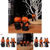 Halloween Mini Pumpkin Demon Figure Set With Resin Craft For Home Party Decor