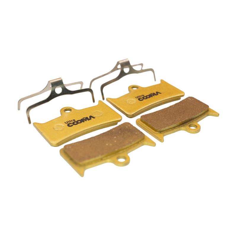 Bicycle Disc Brake Pads for Hope Tech Evo V4 Hydraulic Caliper, 4 Pairs, Gold Full Metal, Ultra Class