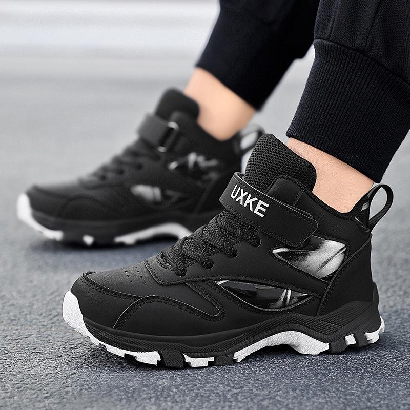 2025 Водонепроницаемые кожаные детские высокие кроссовки для хайкинга - Нескользящие, износостойкие, для детей