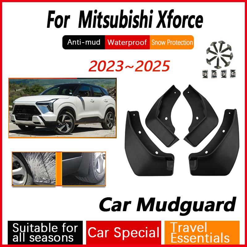 Car Mudguards For Mitsubishi X force 2024 Accessories 2023 2025 Anti-splash Flares Splash Guards Mud Flaps Mudflaps Accessorios