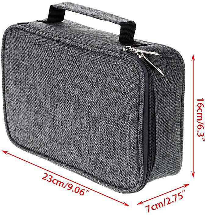 Водонепроницаемый пенал для карандашей 72 цветов - 120 отверстий, большая вместимость, со съемными секциями для рисования и канцелярских принадлежностей