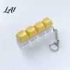 Anxiety Relief Finger Toy 3/4-Keys Keyboard Fidget Toy Stress Push Button Portable Tool Clicker Keychain Pocket Size Mechanical