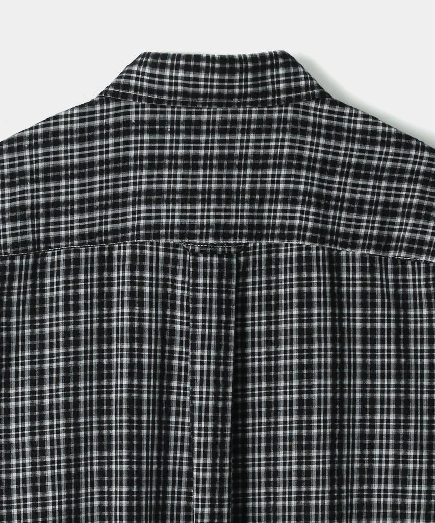 INDUST Summer Roy Wrinkle Check Shirt_Black