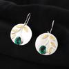 Chrome Diopside Gemstone 925 Sterling Silver Jewelry Handcrafted Earrings 1.73" EE-176-12