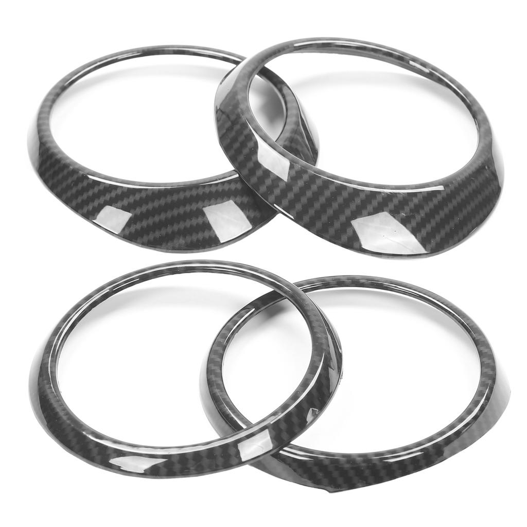 Central Control Air Outlet Trim Rings Carbon Fiber Style Decoration Fit for Tacoma 20162020