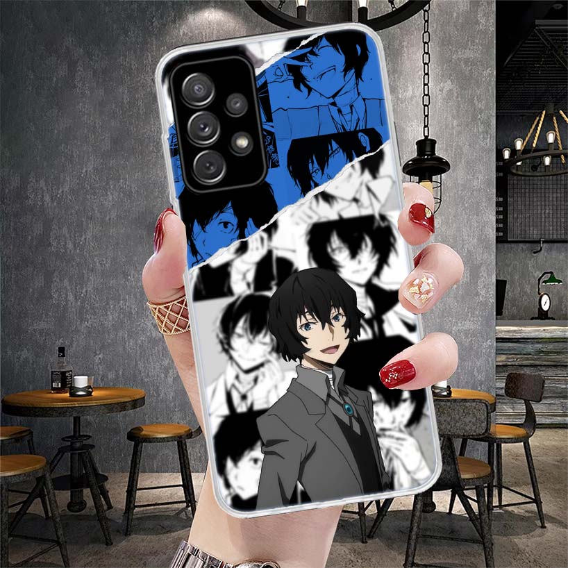 Bungo Stray Dogs Чехол для телефона Дазай для Samsung Galaxy A12 A22 A32 A52 A72 A02S A51 A50S A71 A70 A31 A20S Note 20 Ultra S10 A10S G