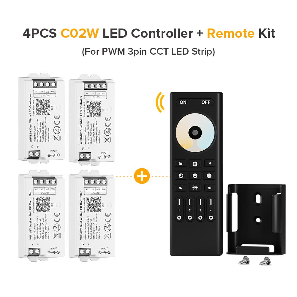 Tuya WiFi LED контроллер комплекты Smart Alexa Google Home CCT RGB RGBW диммер светодиодная лента Bluetooth Voice 2.4G пульт дистанционного управления DC12V 24V