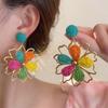 Handmade Bohemian Earrings Beach Women Jewelry Colorful Flower Earrings  Gifts