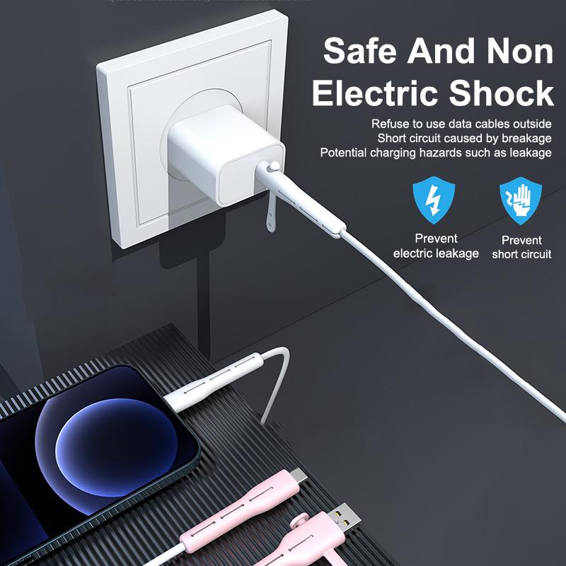 Защита для кабеля зарядного устройства USB на Type-C для OPPO/VIVO/Xiaomi Type-C на L Силиконовая защита для шнура зарядного устройства для кейса зарядного устройства 18/20 Вт