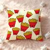 French Fries Cushion Cover Pillow Short Plush Pillow Cute Simple Style For Living Room Bedroom Birthday Gift