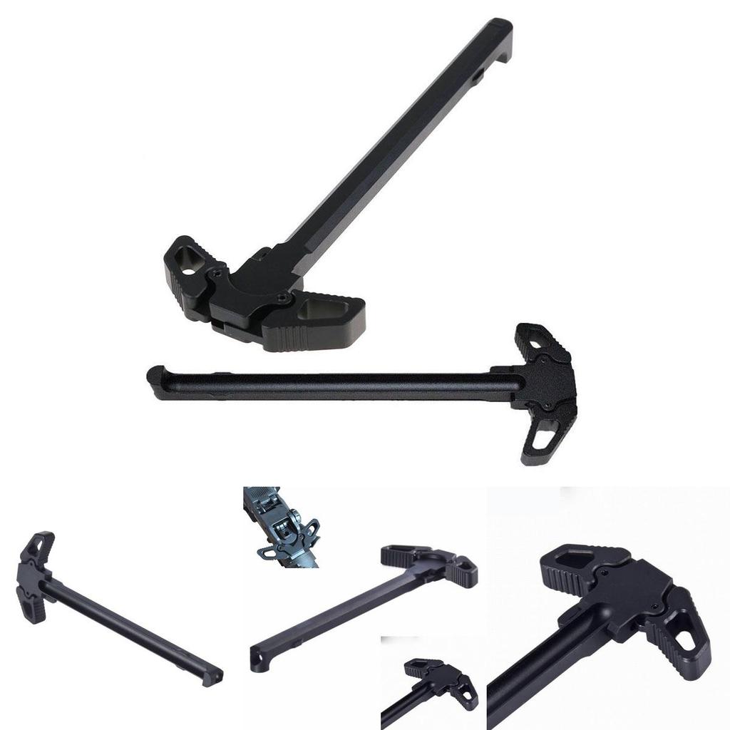 Tactical Charging Handle Black Ar Metal Ambidextrous Ambi Handle Tool Accessory